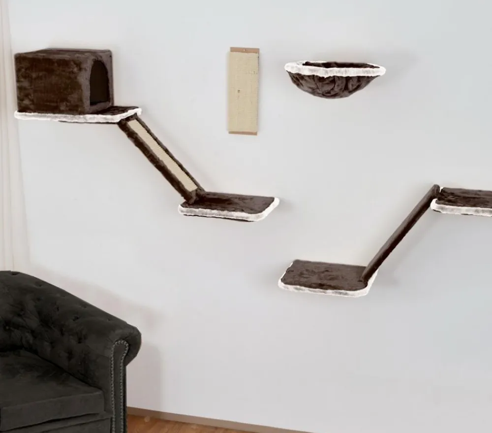 SILVIO design Katzen-Kletterwand, 8-teilig Grau Best