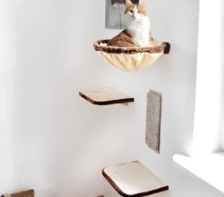 SILVIO design Kratzbäume & Kratzmöbel - Kletterwand für Katzen, 4-teilig