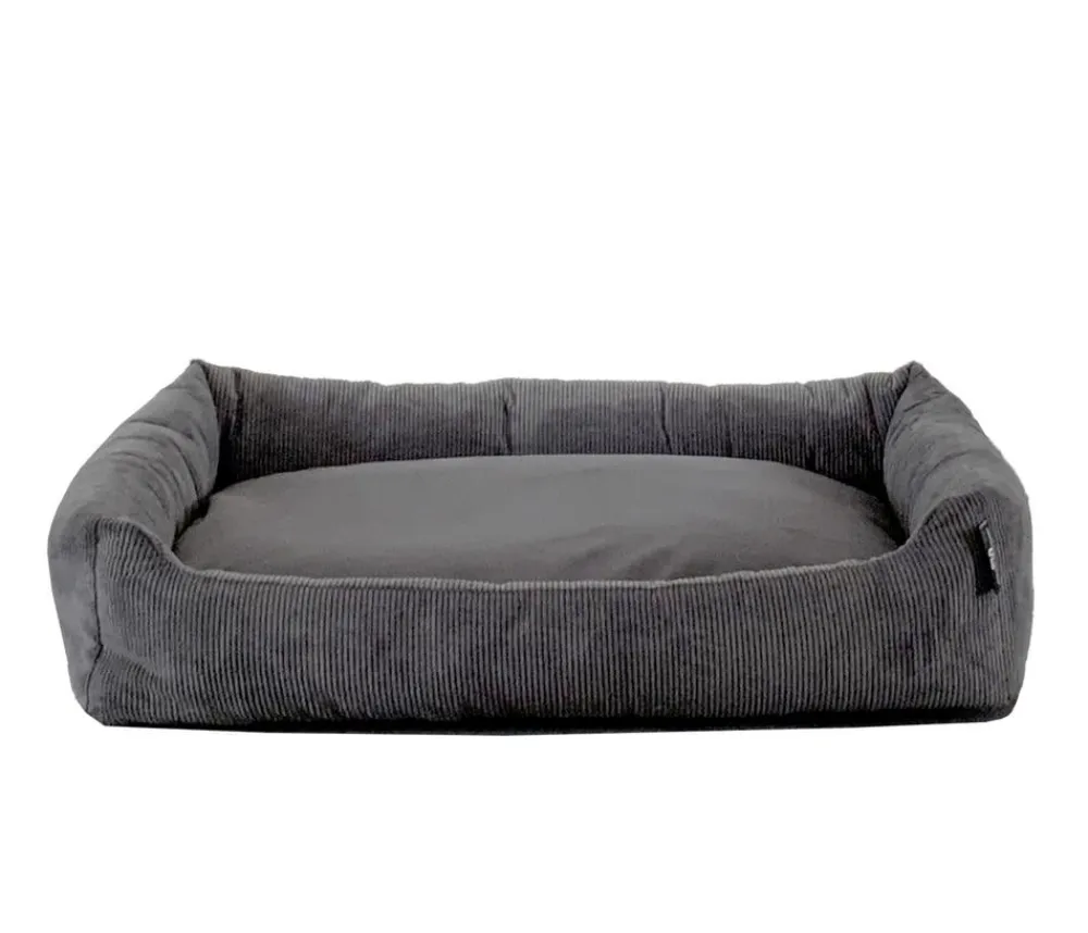 SILVIO design Hundebetten & Körbe|Katzenbetten & Katzenkissen - Kuschelbett Corvin, rechteckig Dunkelgrau