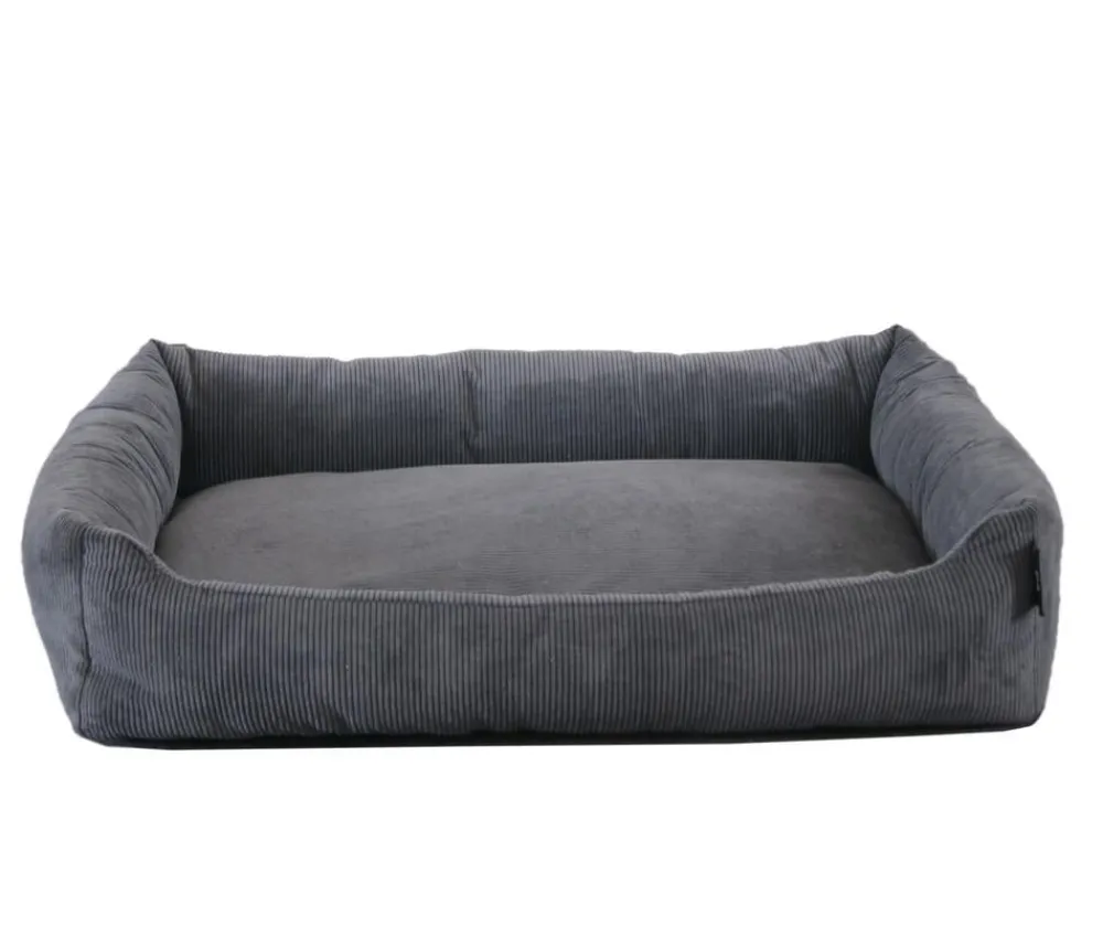 SILVIO design Hundebetten & Körbe|Katzenbetten & Katzenkissen - Kuschelbett Corvin, rechteckig Dunkelgrau