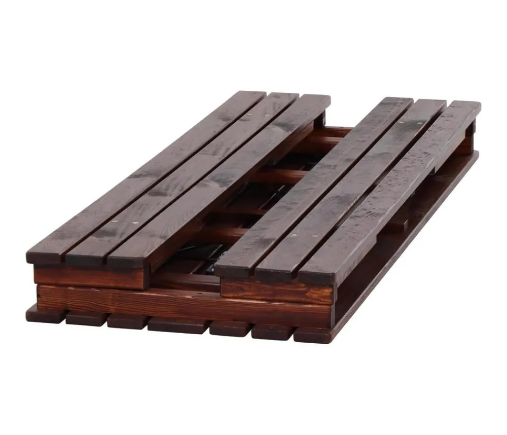 Siena Garden Sitzgarnitur Wallis, 3-teilig Braun Hot