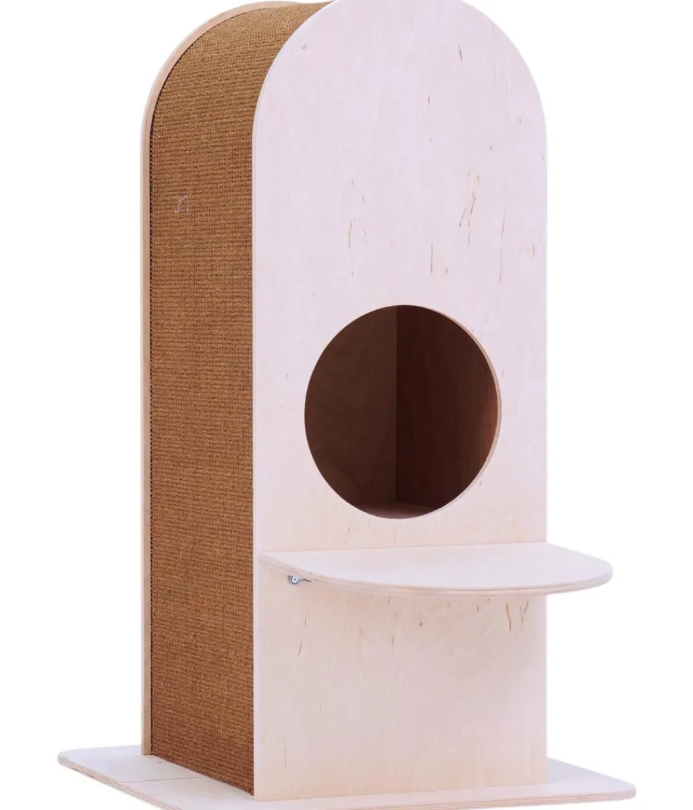 Skyline Kratzbäume & Kratzmöbel - Kratzturm Candy, braun, ca. B45/H76,5/T45 cm Hellbraun