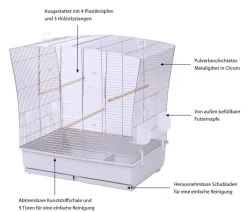 Skyline Vogelkäfige & Volieren - Vogelkäfig Lili Dunkelgrau