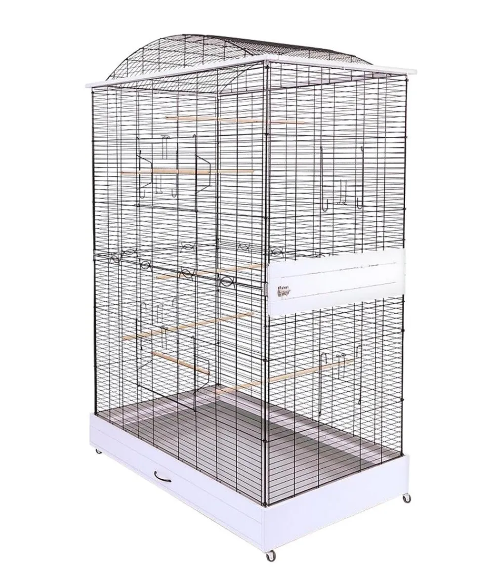 Skyline Vogelkäfige & Volieren - Vogelkäfig Loretto XXL, ca. B118/H175/T75 cm