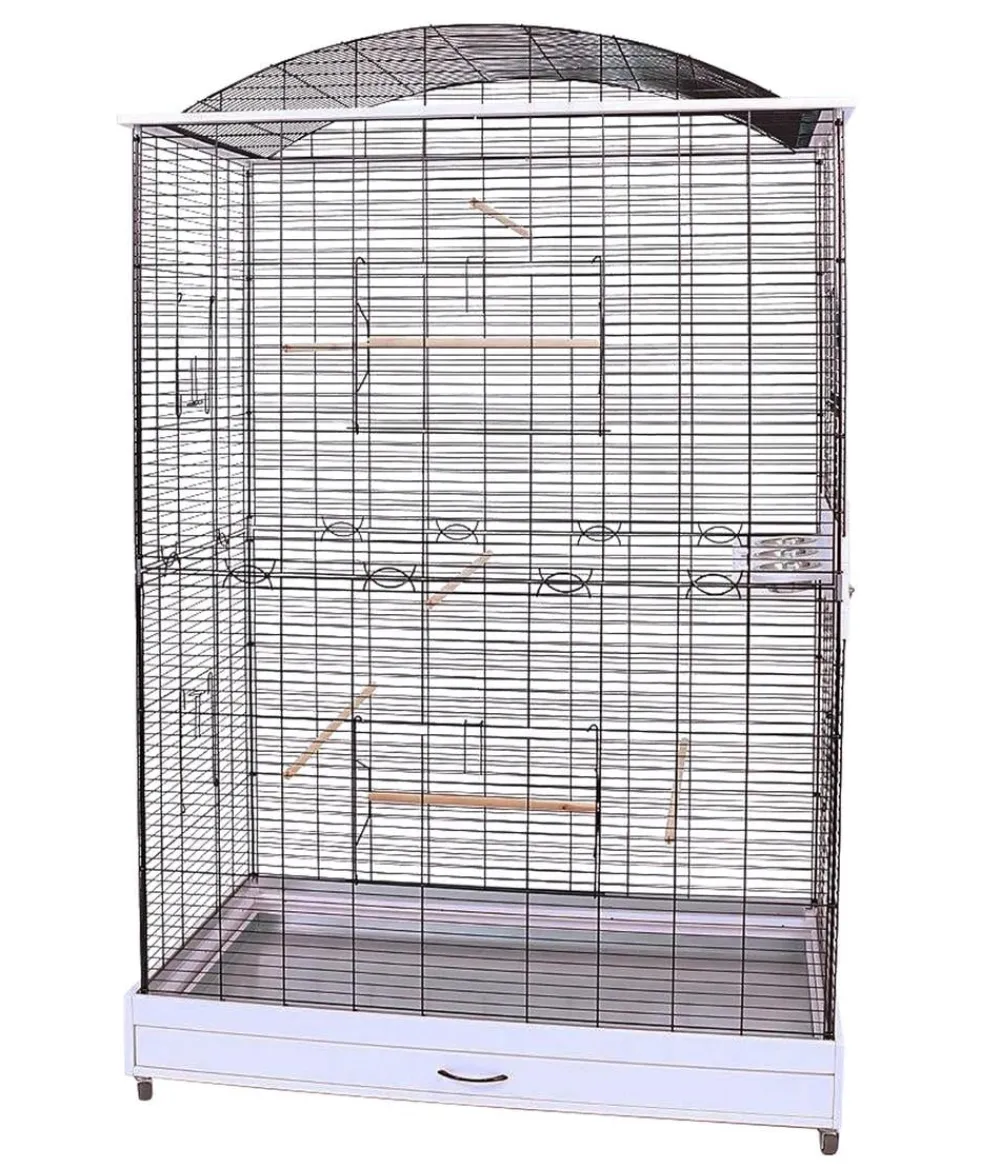 Skyline Vogelkäfige & Volieren - Vogelkäfig Loretto XXL, ca. B118/H175/T75 cm