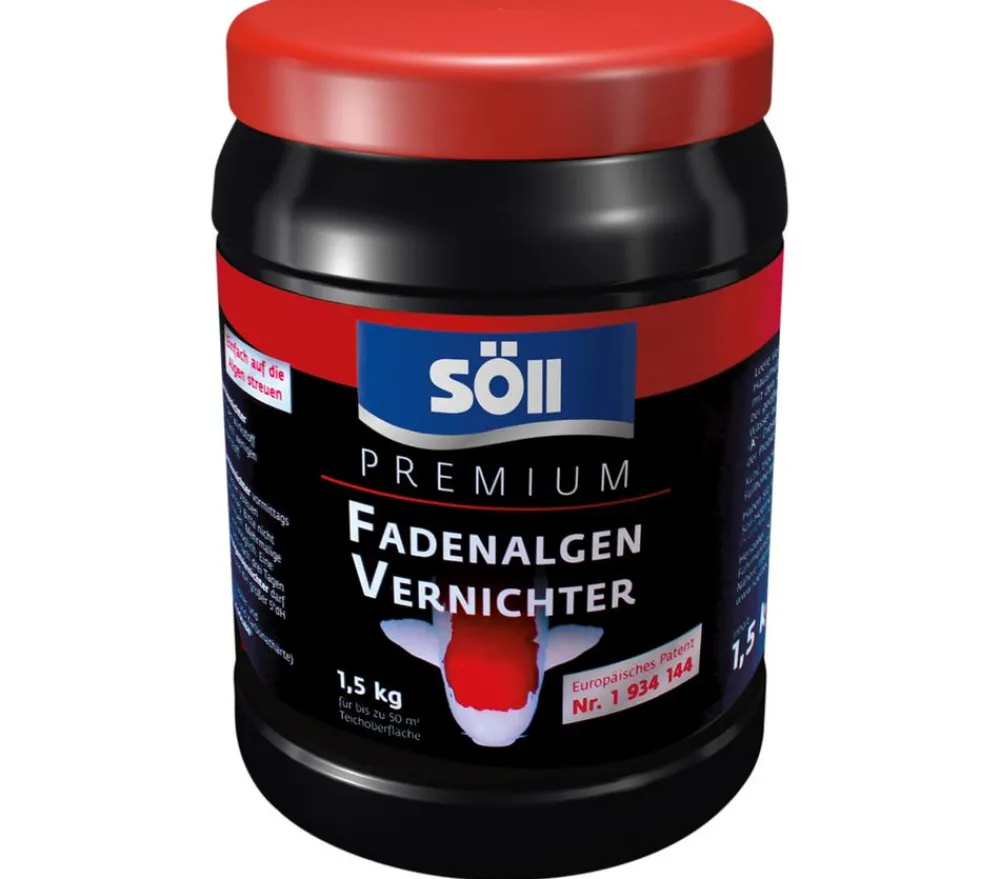 Söll Gartenteich·Teichzubehör & Teichpflege|Teichzubehör & Teichpflege - Premium Fadenalgenvernichter, Algenmittel, 1,5 kg