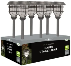 smart garden Solarleuchten|Wandleuchten & Standleuchten - Pfahlleuchte Capri, ca. B14/H48,5/T14 cm