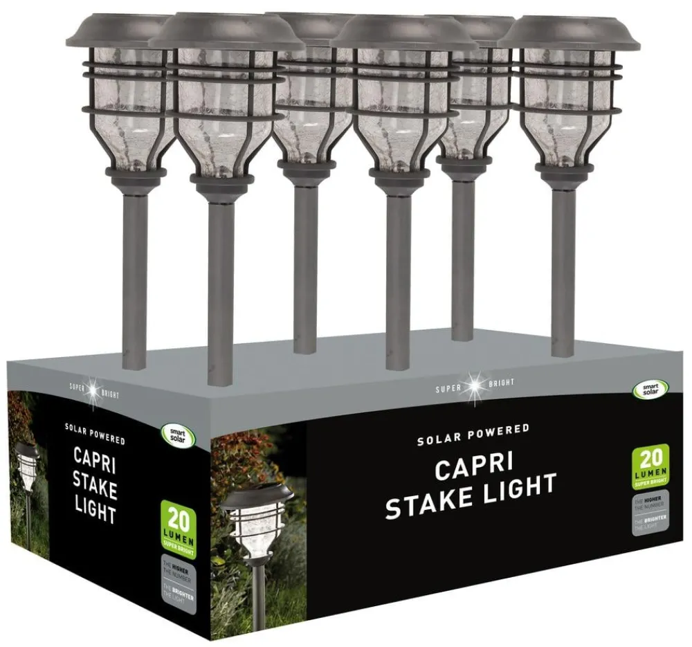 smart garden Solarleuchten|Wandleuchten & Standleuchten - Pfahlleuchte Capri, ca. B14/H48,5/T14 cm