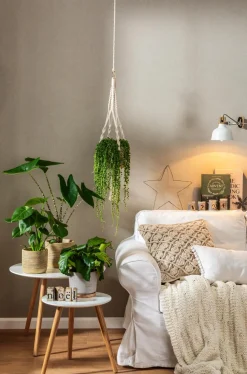 Soendgen Keramik Blumenampeln & -Schalen > Makramee-Hängeampel