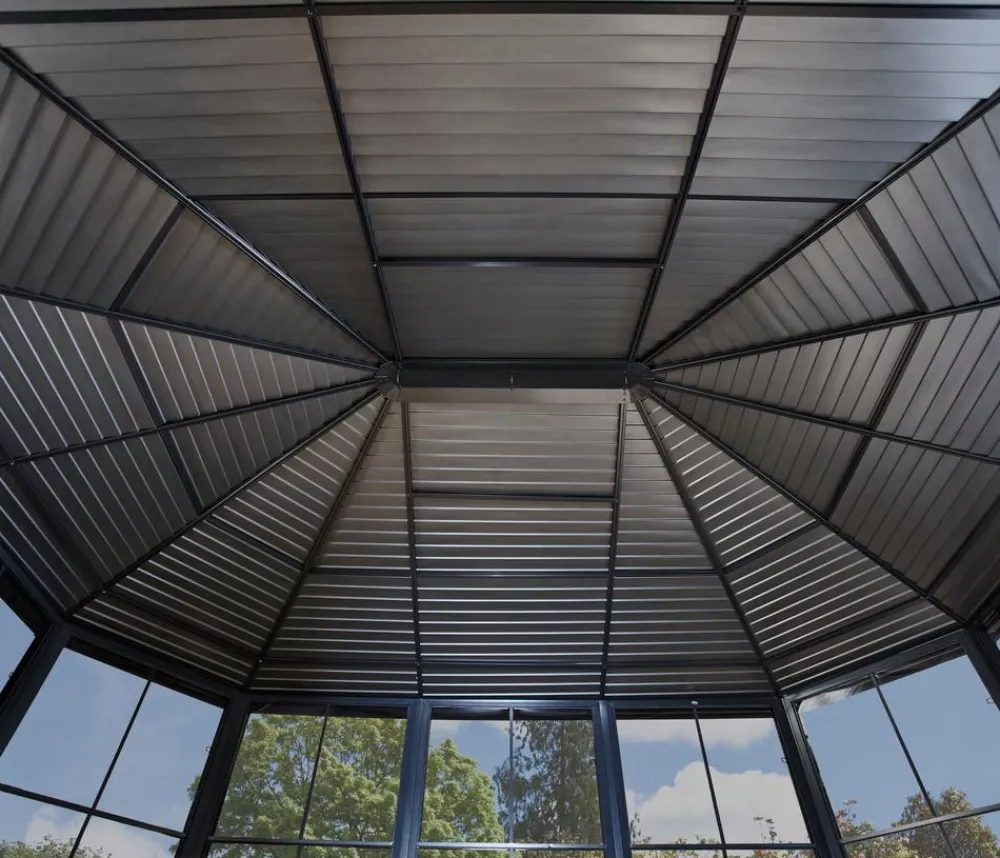 SOJAG Pavillons > Outdoor-Pavillon Kaltwintergarten Charleston 1215, ca. B488,6/H280,9/T383,6 cm