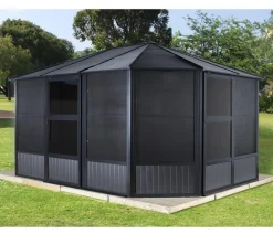 SOJAG Pavillons > Outdoor-Pavillon Kaltwintergarten Charleston 1215, ca. B488,6/H280,9/T383,6 cm