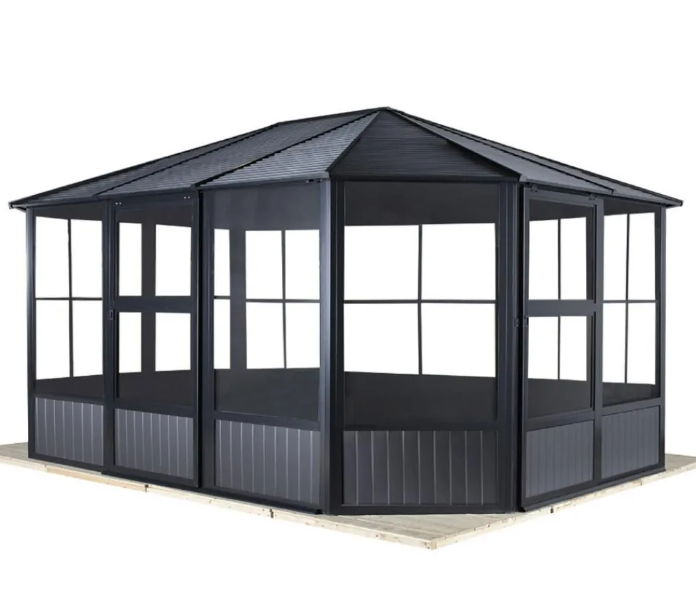 SOJAG Pavillons > Outdoor-Pavillon Kaltwintergarten Charleston 1215, ca. B488,6/H280,9/T383,6 cm