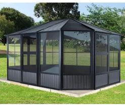 SOJAG Pavillons > Outdoor-Pavillon Kaltwintergarten Charleston 1215, ca. B488,6/H280,9/T383,6 cm
