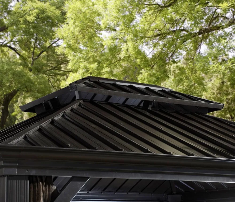SOJAG Outdoor-Pavillon Messina 1012, inkl. Moskitonetz , ca. B363/H291,5/T298 cm Anthrazit Best