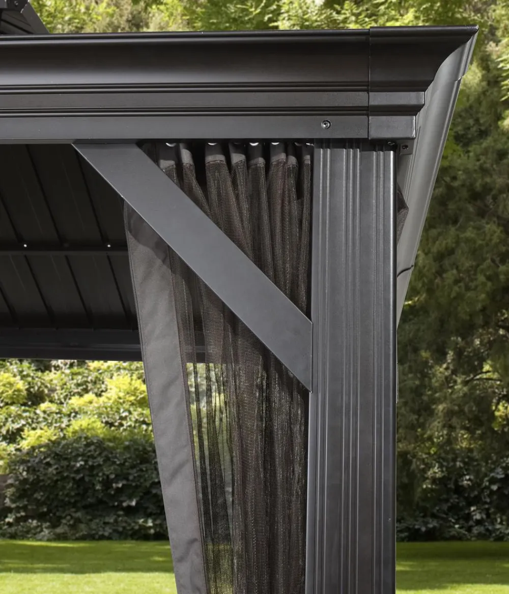 SOJAG Outdoor-Pavillon Messina 1012, inkl. Moskitonetz , ca. B363/H291,5/T298 cm Anthrazit Best