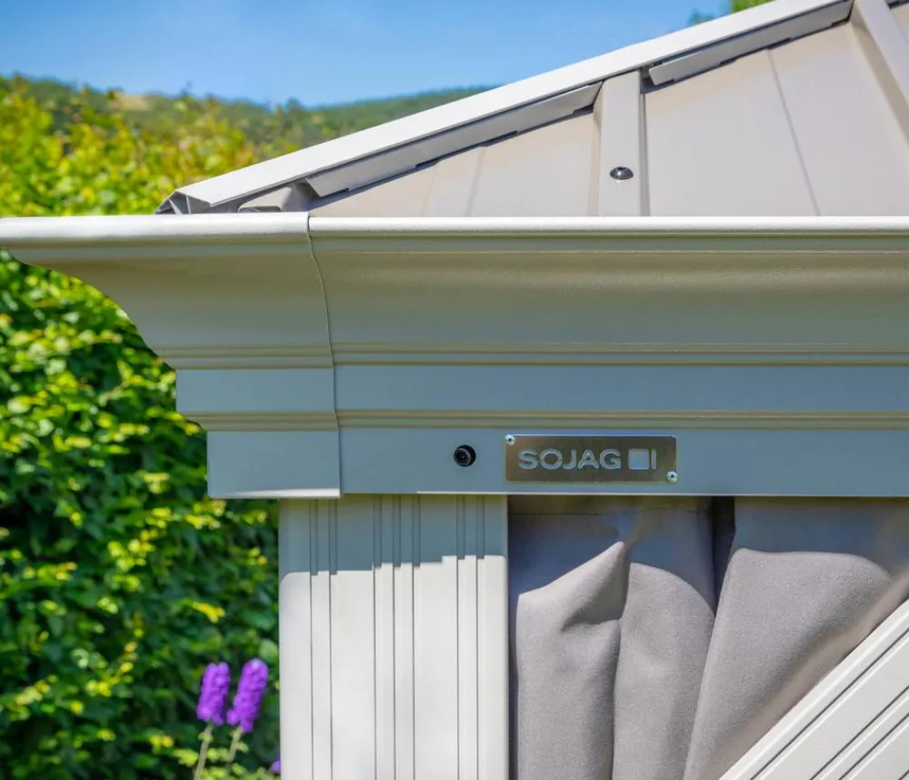 SOJAG Pavillons - Outdoor-Pavillon Messina 1216, inkl. Moskitonetz champagner, ca. B483/H307,1/T363 cm Creme