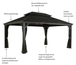 SOJAG Pavillons - Pavillon Messina Dunkelgrau