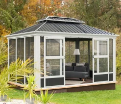 SOJAG Pavillons - Pavillon Olan 1014, ca. B435/H291/T311 cm Schwarz