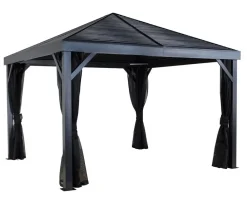 SOJAG Pavillon South Beach 12x12, ca. B363/H310/T363 cm Dunkelgrau Outlet