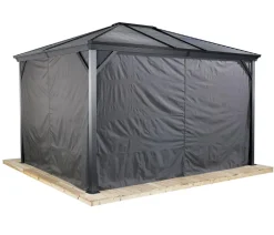 SOJAG Pavillon Ventura 10x10, ca. B295,5/H260,5/T295,5 cm Dunkelgrau Clearance