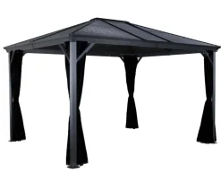 SOJAG Pavillon Ventura 10x10, ca. B295,5/H260,5/T295,5 cm Dunkelgrau Clearance