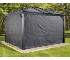SOJAG Pavillons - Vorhang-Set für Ventura 10x10 Dunkelgrau