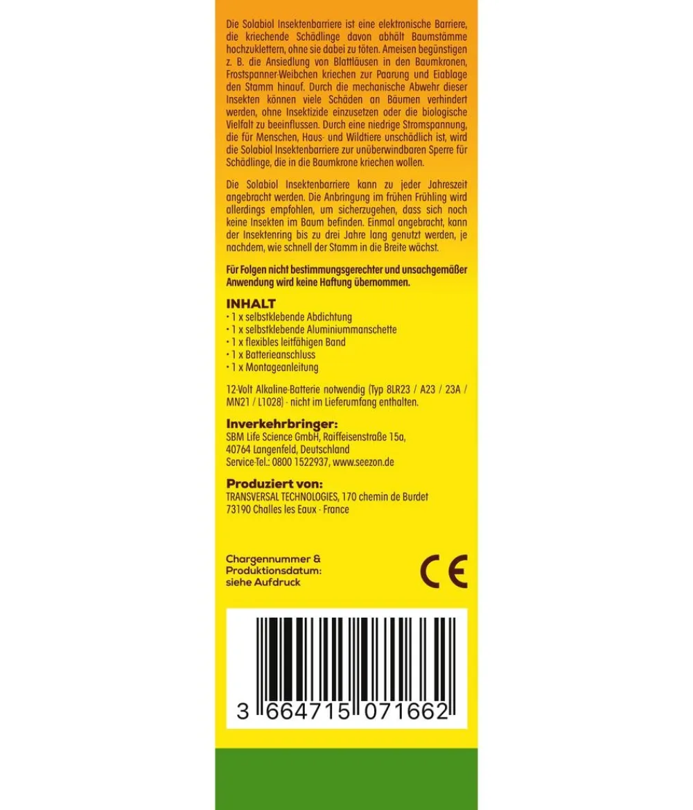 Solabiol ® Insektenbarriere, 1 Stk. Silber Online