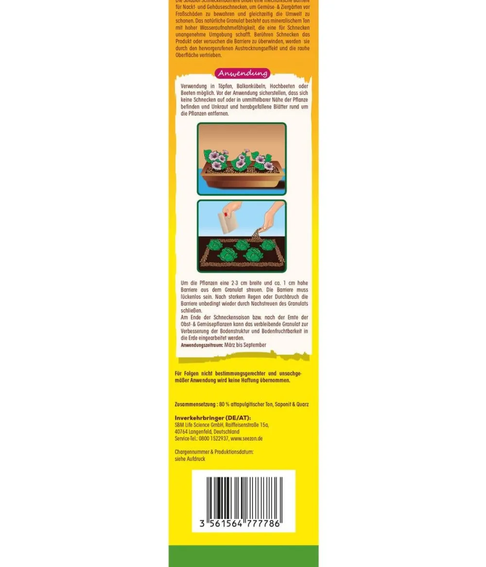 Solabiol Schädlingsbekämpfungsmittel - ® Schneckenbarriere, 1,5 kg