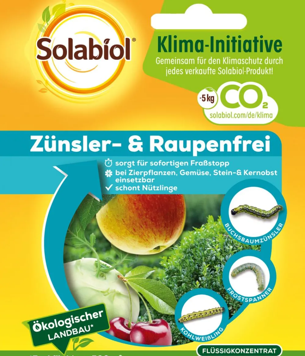 Solabiol Schädlingsbekämpfungsmittel - ® Zünsler- & Raupenfrei Flüssigkonzentrat, 15 ml