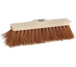 sorex Gartengeräte - Kokosbesen PVC mit Gewinde, 30 cm Braun