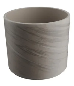 Spang Terrakotta-Pflanztopf Pillar, rund Grau New