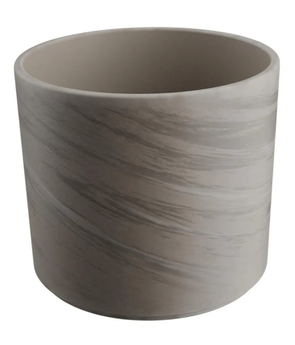 Spang Terrakotta-Pflanztopf Pillar, rund Grau New