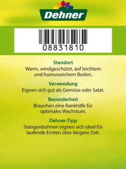Dehner Gartengemüse - Stangenbohne Grün