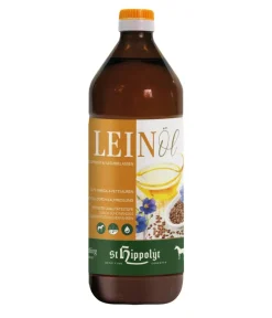 St. Hippolyt Pferdefutter & Zusatzfutter - Leinöl, 750 ml