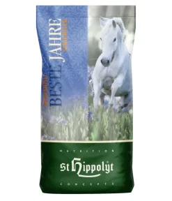 St. Hippolyt Pferdefutter & Zusatzfutter - Pferdefutter Vitalmüsli Beste Jahre Senior, 20 kg