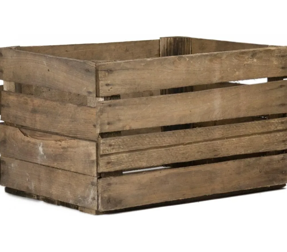 Stijf Aufbewahrungsboxen|Mehr Haushaltshelfer > Holzkiste, natur, ca. B50/H30/T40 cm