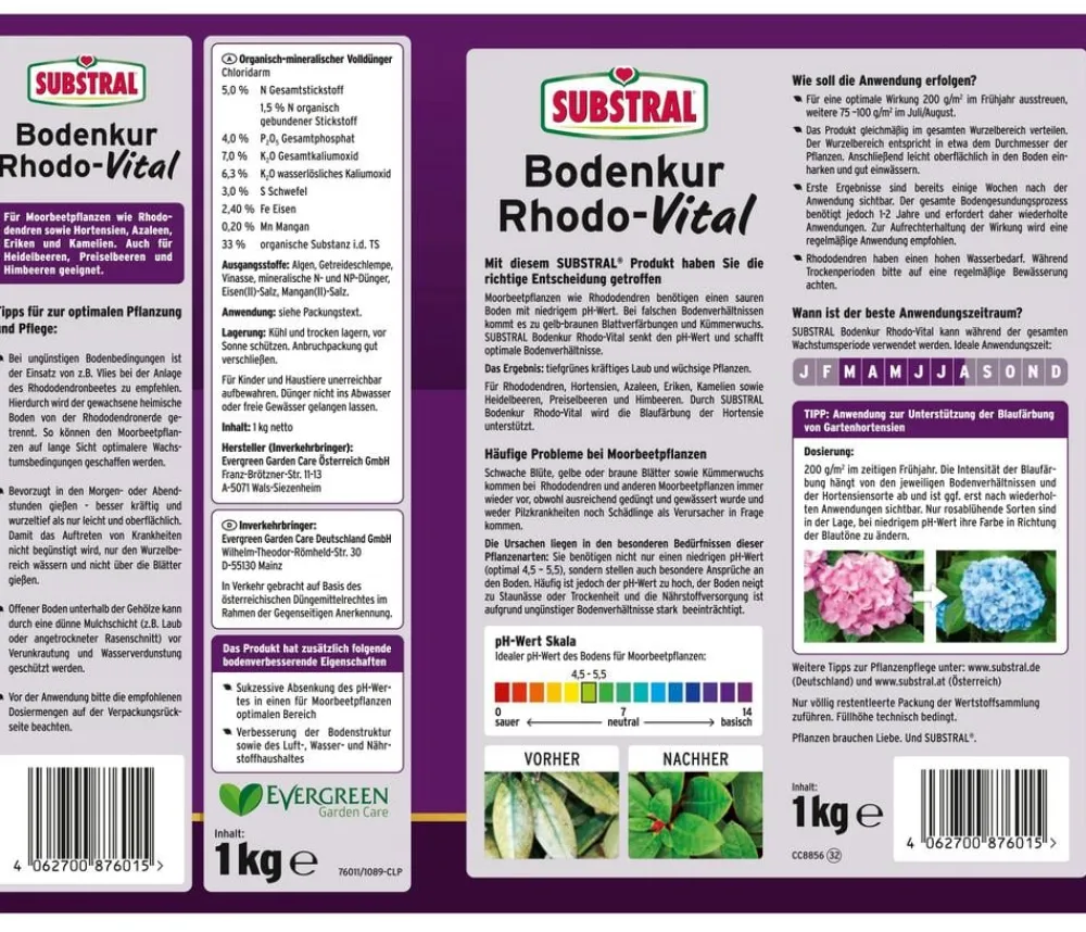 Substral® Spezialdünger > Bodenkur Rhodo-Vital, 1 kg