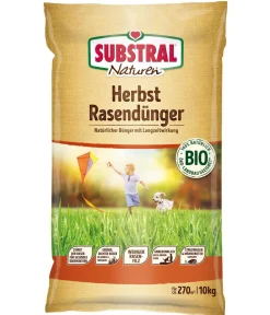 Substral® Rasendünger|Spezialdünger - Naturen® Bio Herbst-Rasendünger, 10 kg