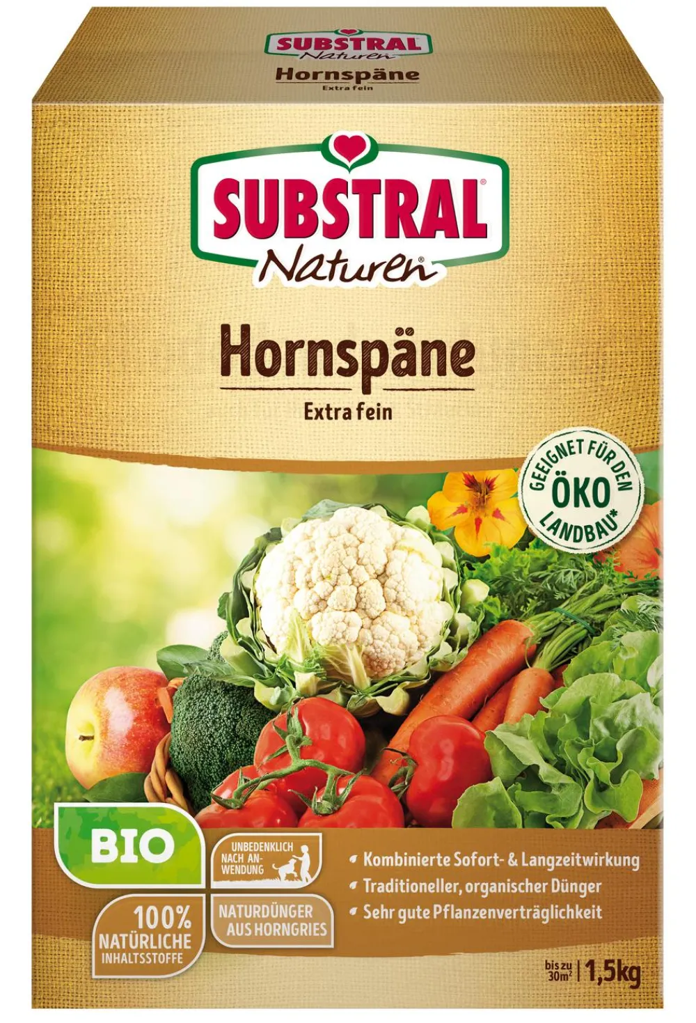 Substral® Blumendünger|Obst- & Gemüsedünger - Naturen® Hornspäne Bio, 1,5 kg