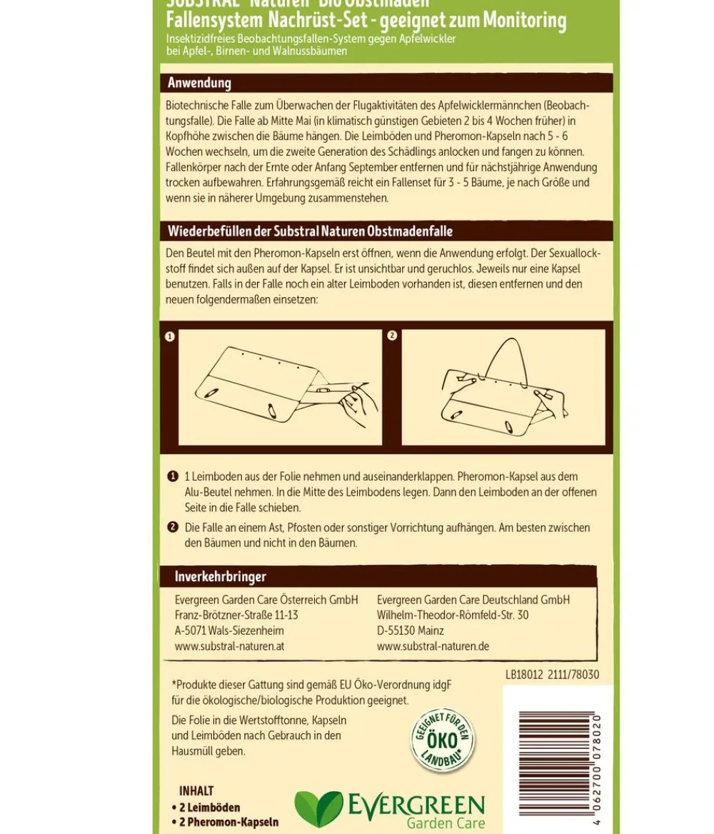 Naturen® Substral® Obstmaden Fallensystem Nachfüll-Set Outlet