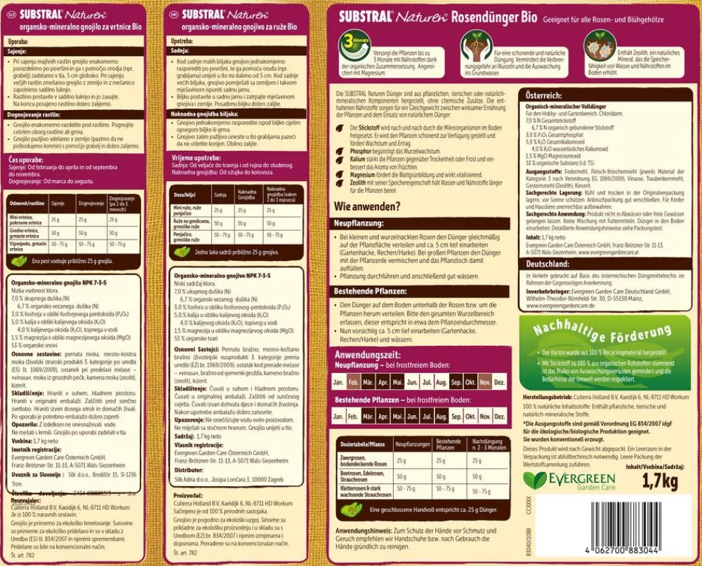 Substral® Naturen® Rosendünger Bio, 1,7 kg