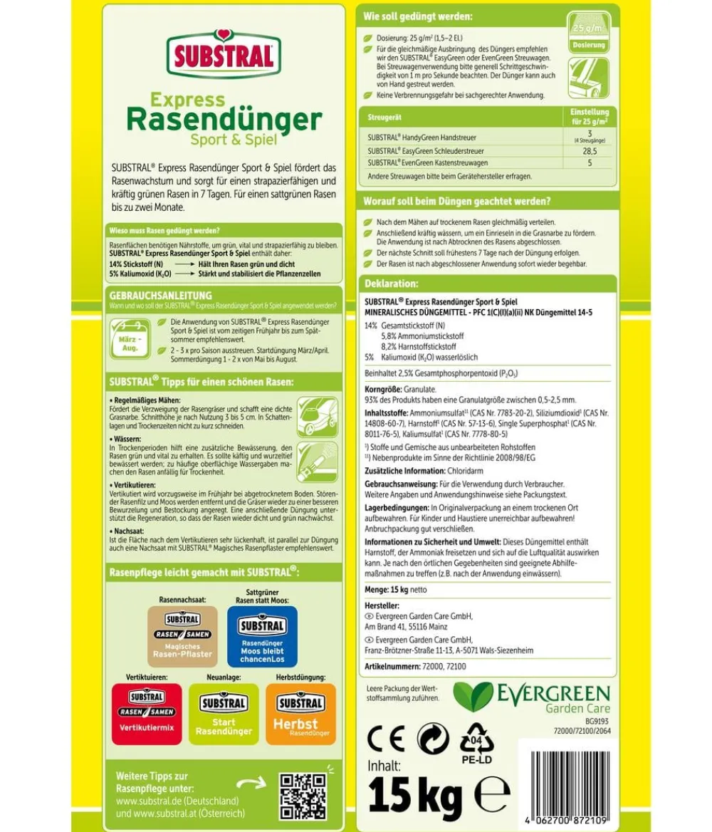 Substral® Rasendünger mit Langzeitwirkung Best