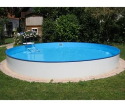 Summer Fun Stahlwand-Einbaupool-Set Exklusiv, halbhoch, ca. Ø420/H150 cm Outlet