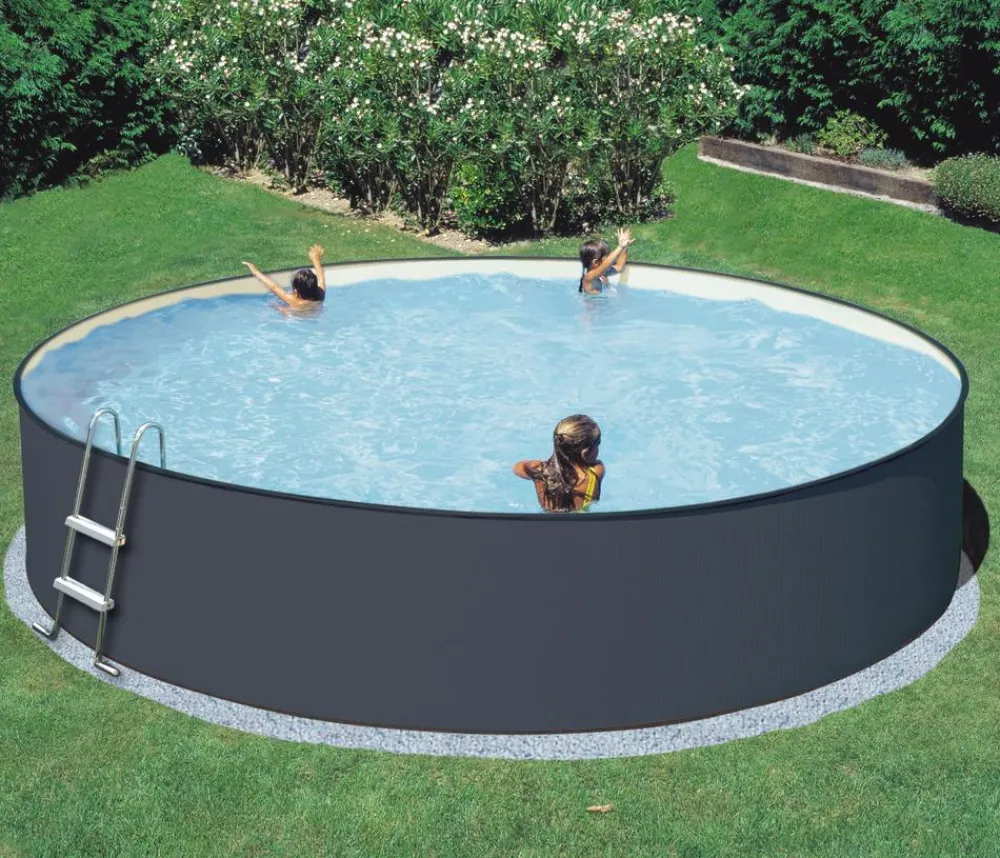 Summer Fun Pools & Whirlpools > Stahlwandpool-Set Einsteiger, rund, anthrazit