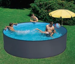 Summer Fun Pools & Whirlpools - Stahlwandpool-Set Einsteiger Pro, rund, anthrazit