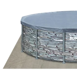 Summer Waves Elite Frame Pool Steinoptik Grau