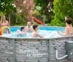 Summer Waves Pools & Whirlpools > Frame Pool Elite, stein, rund, ca. Ø427/H107 cm
