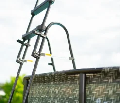 Summer Waves Frame Pool Rattan, Grau Discount