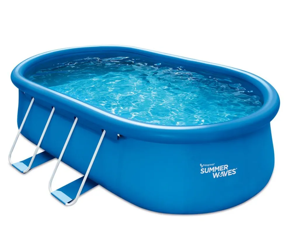 Summer Waves Pools & Whirlpools - Quick Set Pool, oval Blau