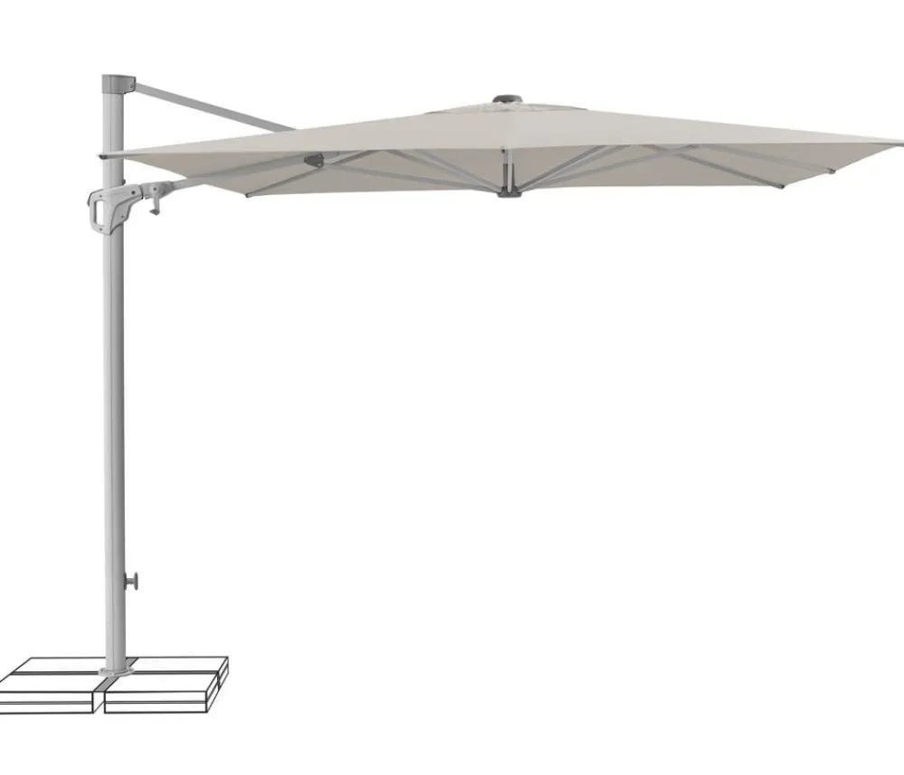 Suncomfort by Glatz Ampelschirm Familyflex, rechteckig, ca. B250/T250 cm Grau Best